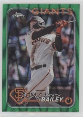 2024 Topps Chrome Green RayWave Refractor 72/99 Patrick Bailey #194 1ht8