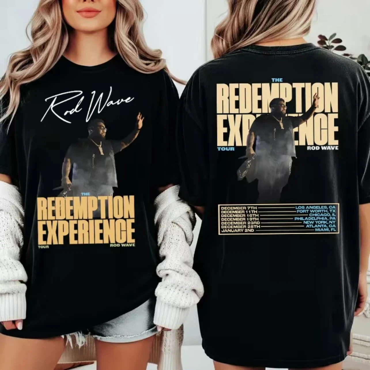 Rod Wave The Redemption Tour 2025 T-Shirt