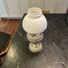 Spectacular Vintage “Miller Lamp” Embossed Kerosene Lamp Base W 6” Shade — photo 2