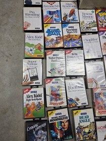 SEGA Master System 3D Glasses and 65 Game  Collection MUST SEE!!