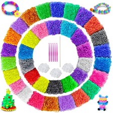 7500 Piece Rubber Band Bracelet Making Kit with 36 Colors for DIY Crafting