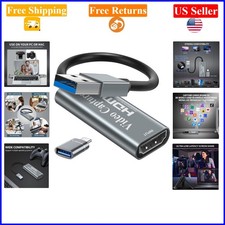 4K HDMI to USB 3.0 Video Capture Card, 1080P 60fps, For Gaming/Streaming