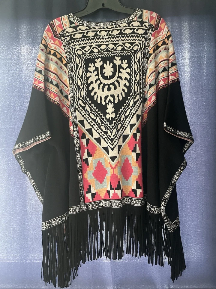 Hermoso Poncho Suéter Algodón Hecho por Odd Molly Boutique Talla 1/2 Mediano Foto 3 de 4