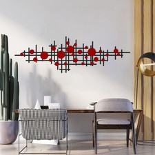 Colorful Geometric Shapes Metal Wall Art, Modern Luxury Style Metal Wall Art