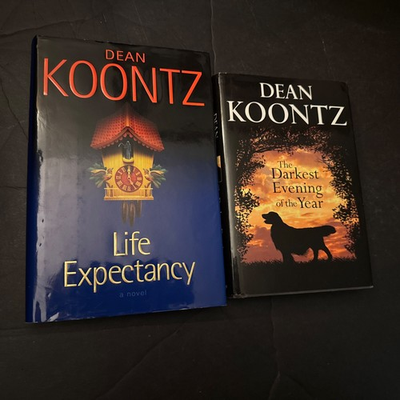#ad #ad Dean Koontz’ LIFE EXPECTANCY amp; The DARKEST EVENING of the YEAR 2 Hardcovers $20.95