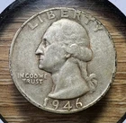 1946-D Washington Quarter - Actual Coin Shown - Free Shipping & Tracking INV#828