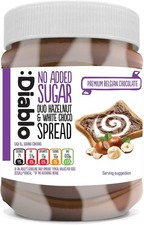 Diablo Sugar Free Duo Hazelnut & White Chocolate Spread 350g (Pack of 6)