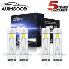 H1 H1 Combo 10000W 100000LM LED Headlight High Low Beam Kit Bulbs White 6500K 4X