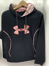 Under Armour Storm Sweatshirt Hoodie Women XL Black Pink Loose Pullover Realtree