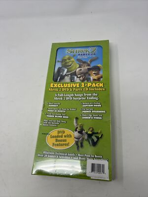 RARE* Shrek 2 DVD + Party CD Exclusive Sealed in Cardboard Sleeve