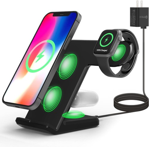 Wireless Charger Stand for iPhone 16/15/14/13/12/11, Apple Watch