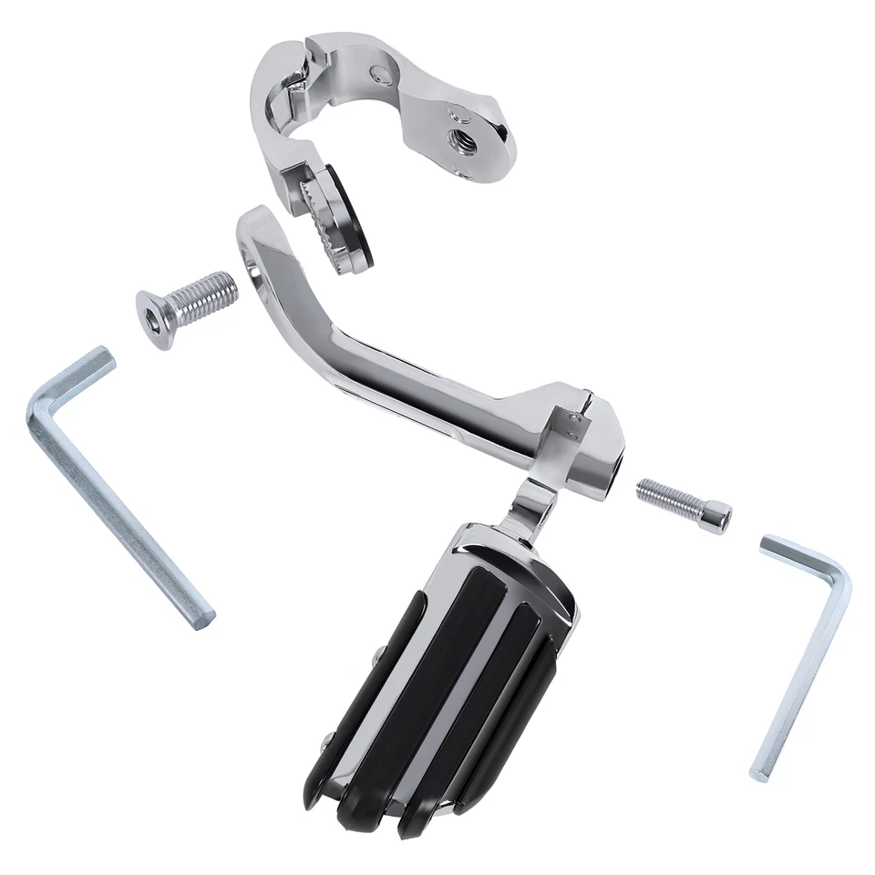 Barra de choque protectora de motor KUAFU para Yamaha V-Star 400 650 XVS650 + estriberas de carretera Foto 4 de 4