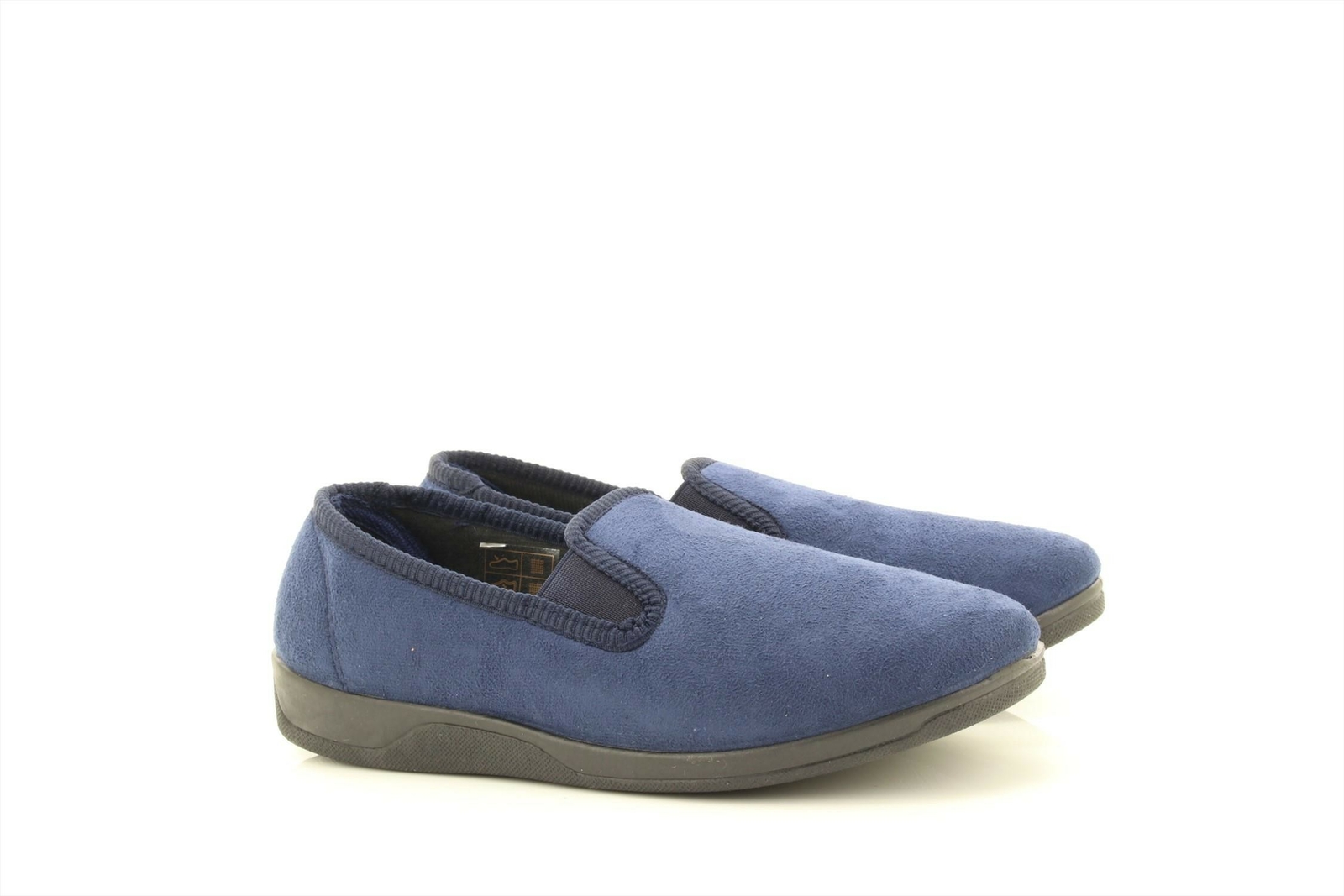 SAOLA Pantofole da interno Sleephh Andy blu navy scamosciate doppio tassello suola memory completa