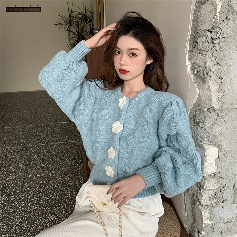 Rose colored top cardigan sweater