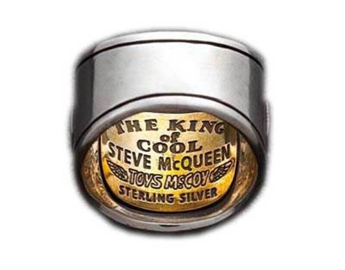 THE KING OF COOL Steve Mcqueen SILVER 925 RING Size 60 US 9 New With Box Japan - Picture 17 of 24