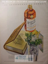 RARE 1943 Esquire Advertisement AD KENTUCKY TAVERN Straight Bourbon Whiskey!