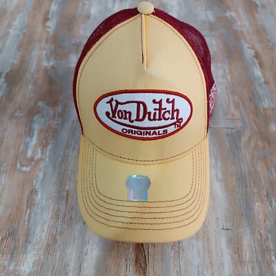 Von Dutch Oval Patch Hat One size  Unisex Adults Printed Logo Trucker Snapback