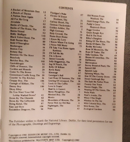 100 irische Balladen mit Worten, Standardnotation und Gitarrenakkorden nur Buch - Bild 3 von 3