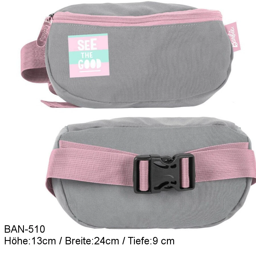 Gürteltasche Bauchtasche Hüfttasche Geldbörse für Kinder BARBIE GRAU NEU