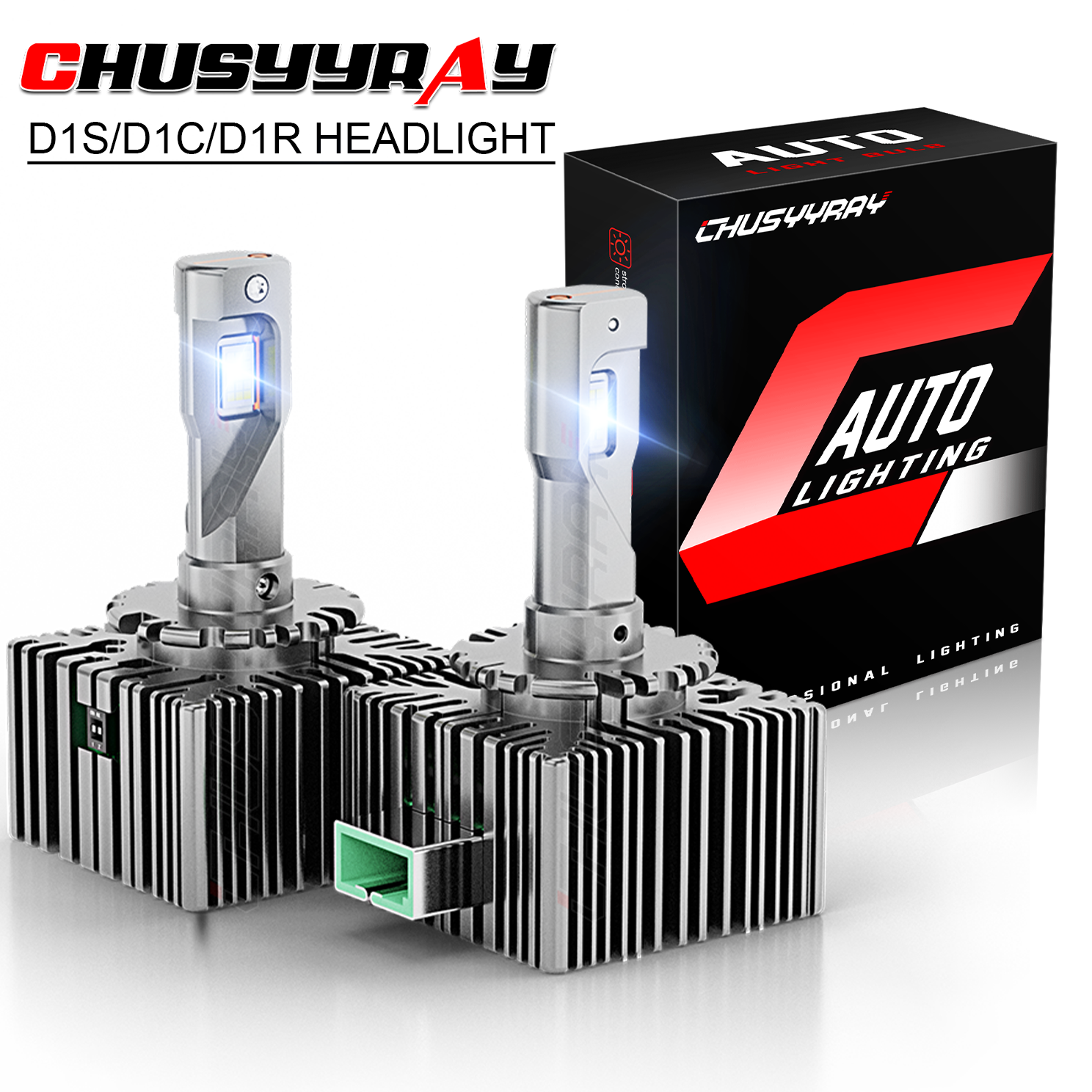 D1S D1R LED Headlight Bulbs 240W 6000K Super White HID Xenon Conversion Kit 2PCS