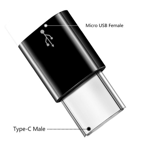 Micro USB Female to Type C Male Converter USB-C Adapter Converter Connector P4J2 - Picture 2 of 10