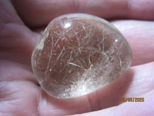 Rutilated Tumbled Quartz 1 3/16" Mineral Collectible RTQMC-1s-74