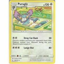 160/214 Purugly Rare: Pokemon Trading Card Game SM-10 Unbroken Bonds
