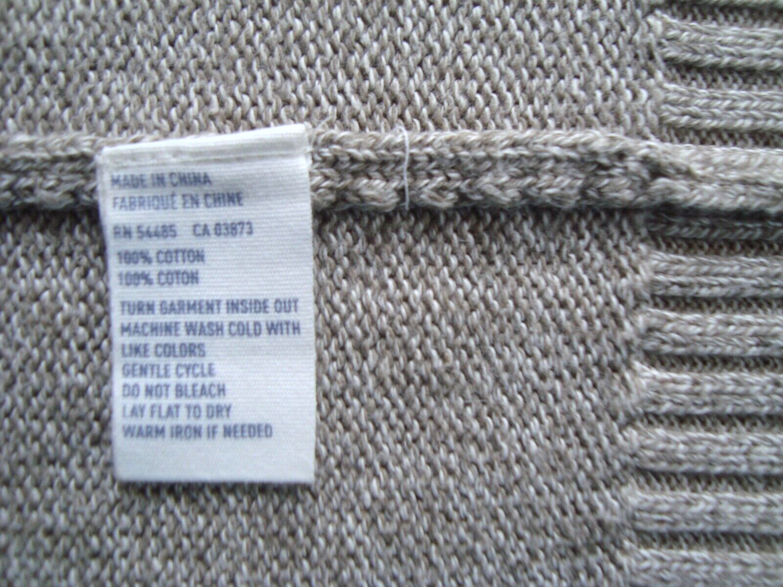 Ex Cond MENS XL/XXL JUMPER by AMERICAN EAGLE USA - Beige Brown Stone 100percent Cotton image 6