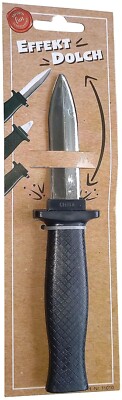 Messer Effekt Dolch Scherzartikel Theatermesser Gag Bühne Blut Film Trickmesser