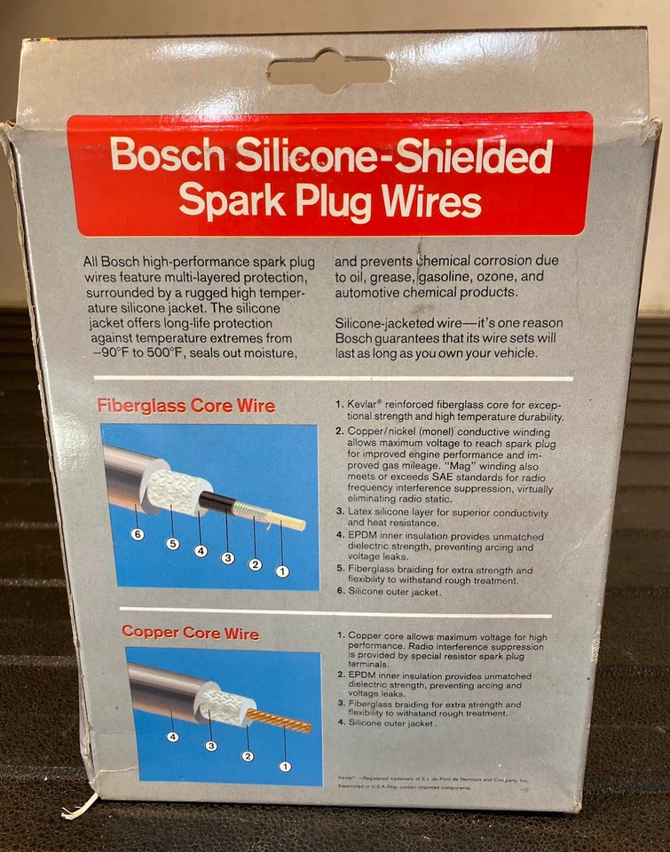 Набор силиконовых проводов свечей зажигания Bosch — 09033 — для Volvo 242, 244, 245 и более - Изображение 3 из 4