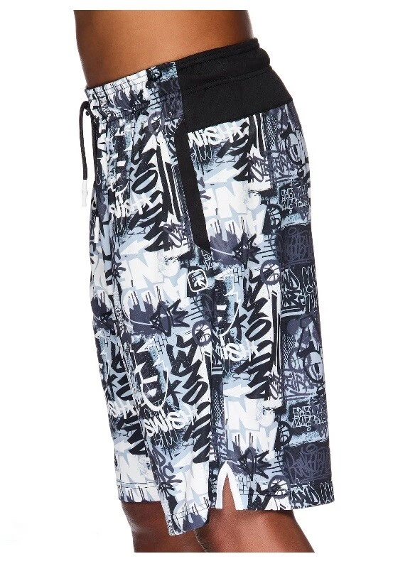 NUEVO Pantalones Cortos de Baloncesto And1 Para Hombres Estampado de Graffiti ¡TALLA PEQUEÑA! Foto 2 de 4