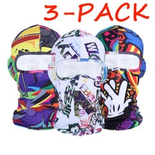 3PACK Balaclava Face Mask for Men Women Windproof Ski Sun UV Hood Tactical Masks