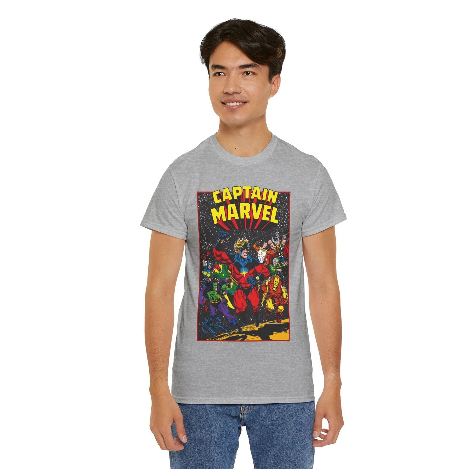 Captain Marvel T-Shirt - Marvel Comics - Jim Starlin Art - Mar-Vell - Kree