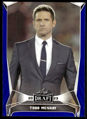 2023 Leaf Draft Blue  30 Todd McShay