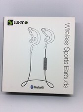 Luxmo Sweatproof Wireless Bluetooth 4.1 Sport Earphones Earbuds W/Mic New in Box