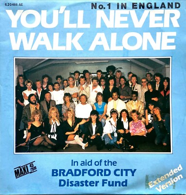 THE CROWD ''You´ll never walk alone'' Maxi 12'' D 1985 Teldec 6.20466 Green Vinyl