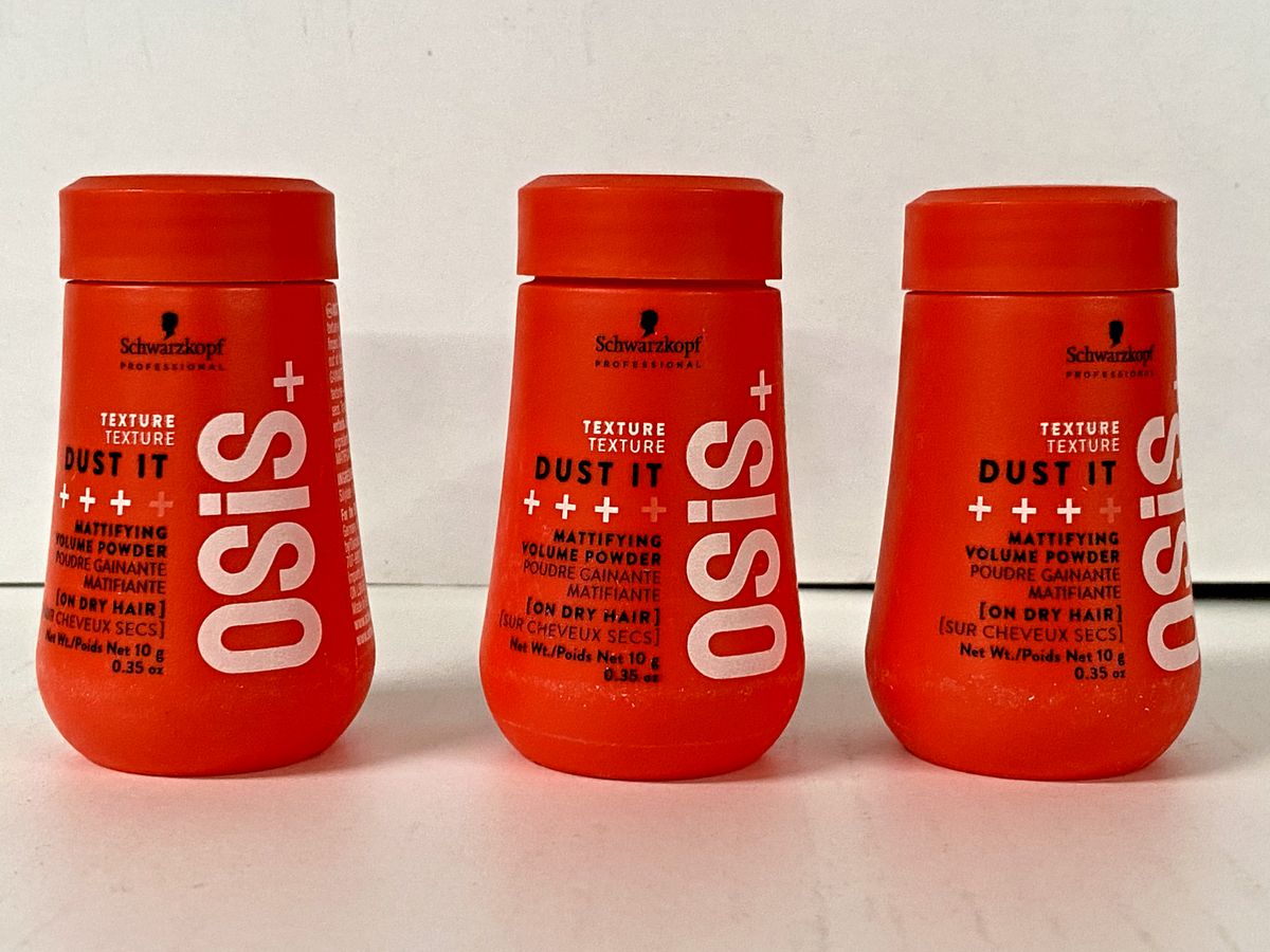 3 PACK , Schwarzkopf OSiS Dust It Mattifying VOLUME Powder 0.35 oz 