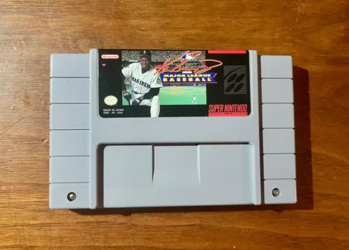 SNES SUPER NINTENDO KEN GRIFFEY JR. MAJOR LEAGUE BASEBALL VIDEO GAME CARTRIDGE