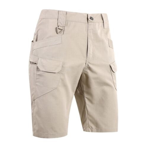Mens Sports Multi-Pocket Workwear Casual Loose Shorts Solid Color Jogging Shorts - Picture 6 of 35