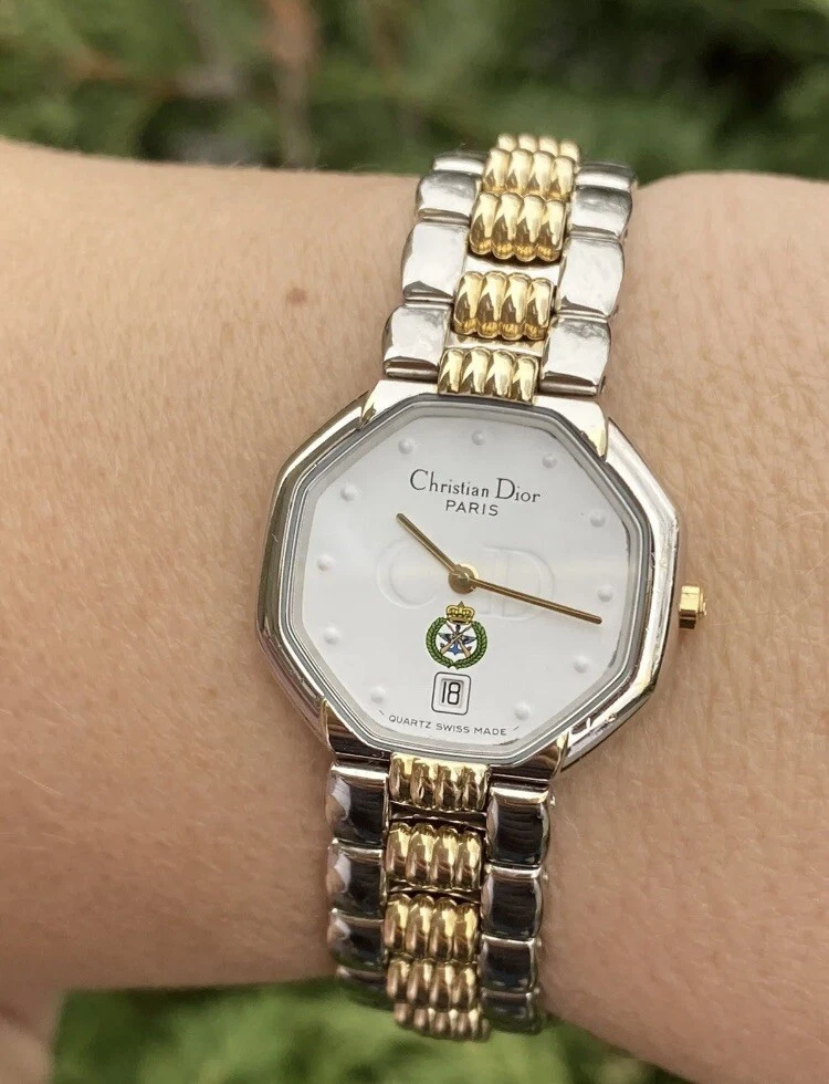 Dior Ladies Watch Special Dial Crystal Amazing Condition NEW BATTERY