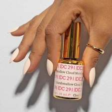 DND DC Soak Off Gel Polish + Matching Nail Lacquer - Marshmallow Cloud #291