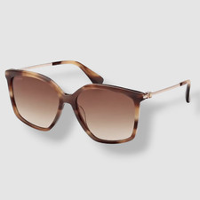  285 Max Mara Women's Brown Geometric Gradient Sunglasses Shades Size 56-15-140
