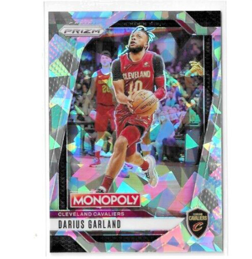 Darius Garland 2024-25 Panini Prizm Monopoly White Cracked Ice Prizm #14