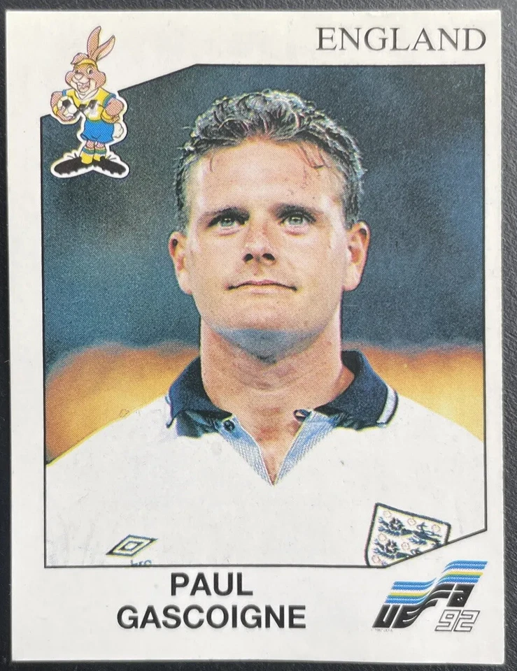 Panini Euro 92 - # 103 - PAUL GASCOIGNE - England - Image 3 of 4