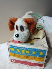 Vtg Sniffy Battery Op Remote Toy Dog Orig Box Works Sometimes Sold As-Found