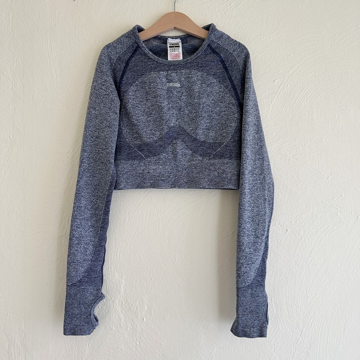 GymShark Flex Long Sleeve Crop Top Small