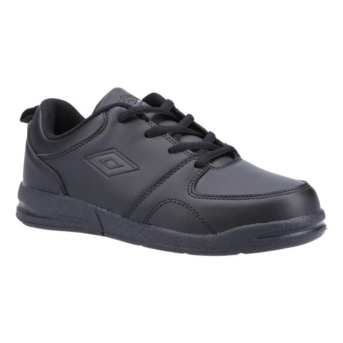 Umbro Ashfield School Shoes Kids Boys Black Lace Up Junior