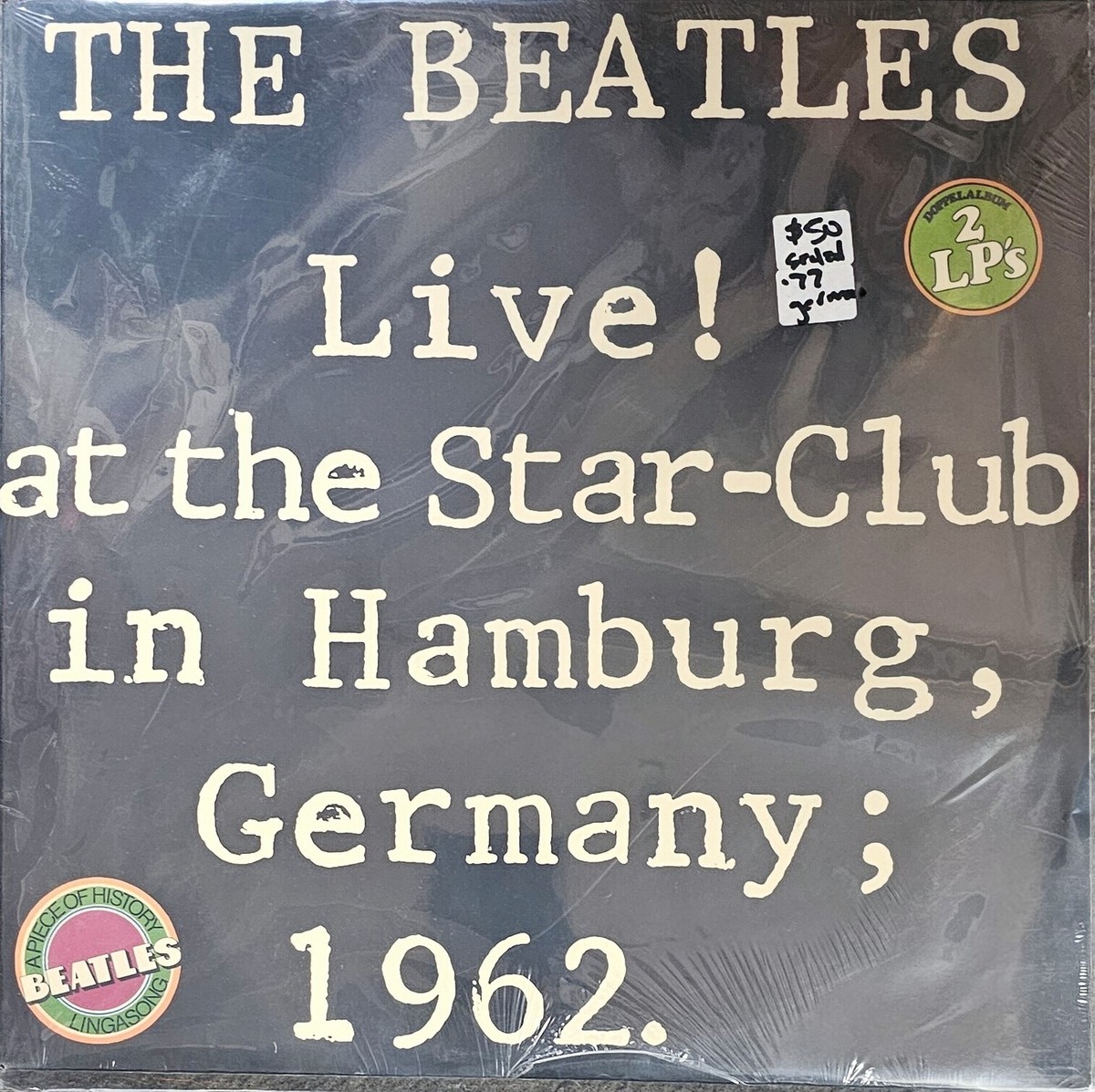 【UK TEST PRESS】THE BEATLES / STAR CLUB Beatles – Live at the Star Club 1977 U.S. test pressing 2 LP set