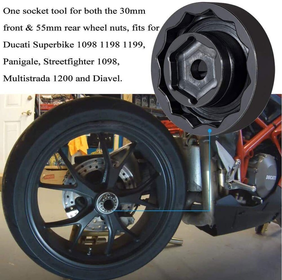 Vorderrad-Achsenmutter für Ducati, Motorrad, ATVs, Super Bike, 1098, 1198, 1199, Panigale