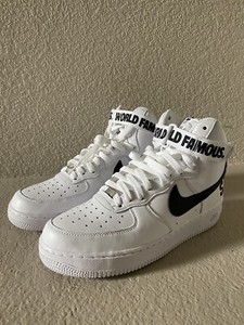 Supreme Nike Air Force 1 High World Famous White Mens 10.5 DS | eBay
